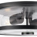 Progress Lighting Gilliam Collection 15W Two-Light Flush Mount Matte Black (P350253-31M)