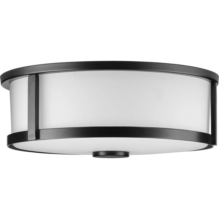 Progress Lighting Gilliam Collection 15W Two-Light Flush Mount Matte Black (P350254-31M)