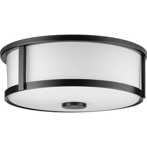 Progress Lighting Gilliam Collection 15W Two-Light Flush Mount Matte Black (P350254-31M)