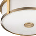 Progress Lighting Gilliam Collection 15W Two-Light Flush Mount Vintage Brass (P350254-163)