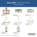 Progress Lighting Gilliam Collection 15W Two-Light Flush Mount Vintage Brass (P350254-163)