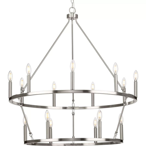 Progress Lighting Gilliam Collection 60W 15-Light Chandelier Brushed Nickel (P400315-009)