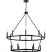 Progress Lighting Gilliam Collection 60W 15-Light Chandelier Matte Black (P400315-31M)