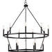 Progress Lighting Gilliam Collection 60W 15-Light Chandelier Matte Black (P400315-31M)