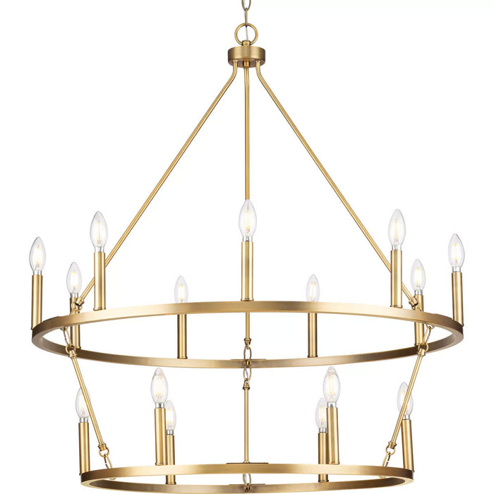 Progress Lighting Gilliam Collection 60W 15-Light Chandelier Vintage Brass (P400315-163)