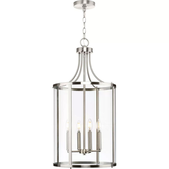 Progress Lighting Gilliam Collection 60W Four-Light Foyer Brushed Nickel (P500391-009)