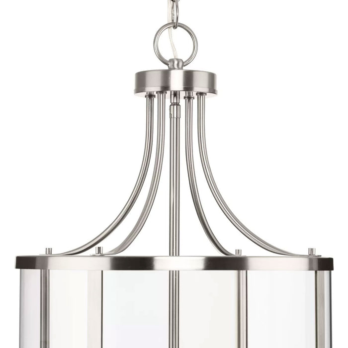 Progress Lighting Gilliam Collection 60W Four-Light Foyer Brushed Nickel (P500391-009)