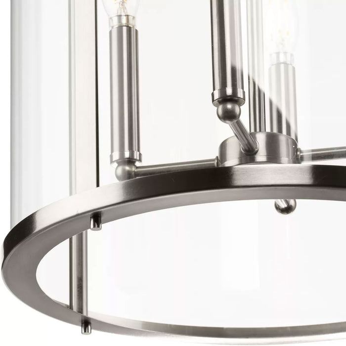 Progress Lighting Gilliam Collection 60W Four-Light Foyer Brushed Nickel (P500391-009)