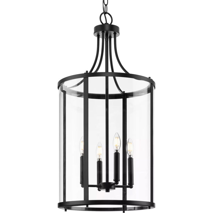 Progress Lighting Gilliam Collection 60W Four-Light Foyer Matte Black (P500391-31M)