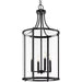 Progress Lighting Gilliam Collection 60W Four-Light Foyer Matte Black (P500391-31M)