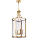 Progress Lighting Gilliam Collection 60W Four-Light Foyer Vintage Brass (P500391-163)