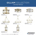 Progress Lighting Gilliam Collection 60W Four-Light Foyer Vintage Brass (P500391-163)