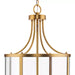 Progress Lighting Gilliam Collection 60W Four-Light Foyer Vintage Brass (P500391-163)