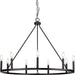 Progress Lighting Gilliam Collection 60W Nine-Light Chandelier Matte Black (P400314-31M)