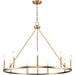 Progress Lighting Gilliam Collection 60W Nine-Light Chandelier Vintage Brass (P400314-163)