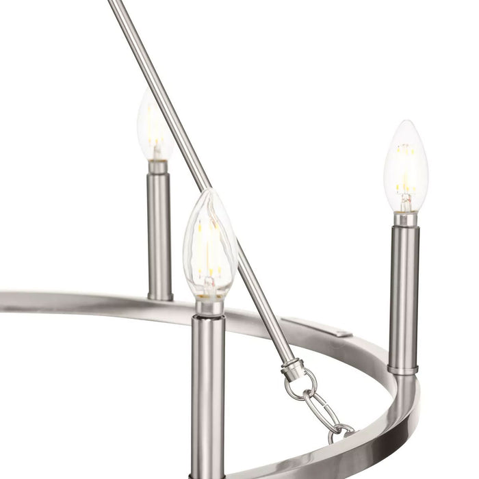 Progress Lighting Gilliam Collection 60W Six-Light Chandelier Brushed Nickel (P400313-009)