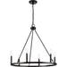 Progress Lighting Gilliam Collection 60W Six-Light Chandelier Matte Black (P400313-31M)