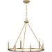 Progress Lighting Gilliam Collection 60W Six-Light Chandelier Vintage Brass (P400313-163)