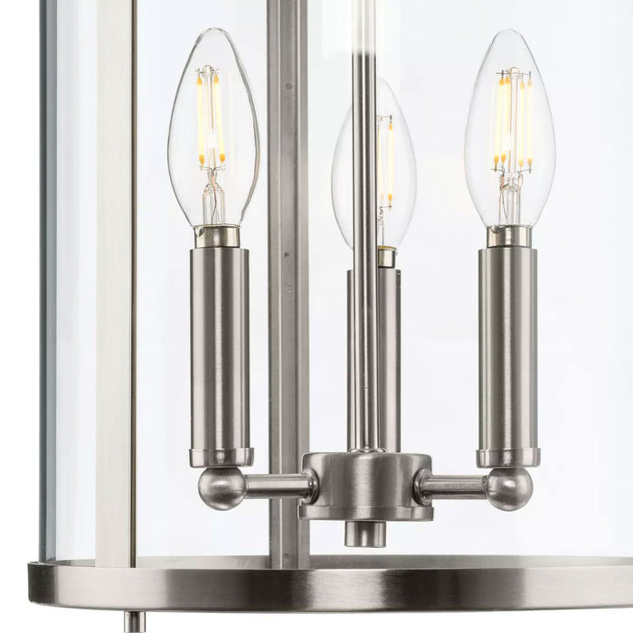 Progress Lighting Gilliam Collection 60W Three-Light Foyer Brushed Nickel (P500390-009)