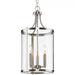 Progress Lighting Gilliam Collection 60W Three-Light Foyer Brushed Nickel (P500390-009)