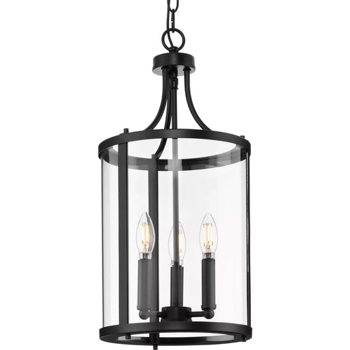 Progress Lighting Gilliam Collection 60W Three-Light Foyer Matte Black (P500390-31M)