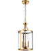 Progress Lighting Gilliam Collection 60W Three-Light Foyer Vintage Brass (P500390-163)