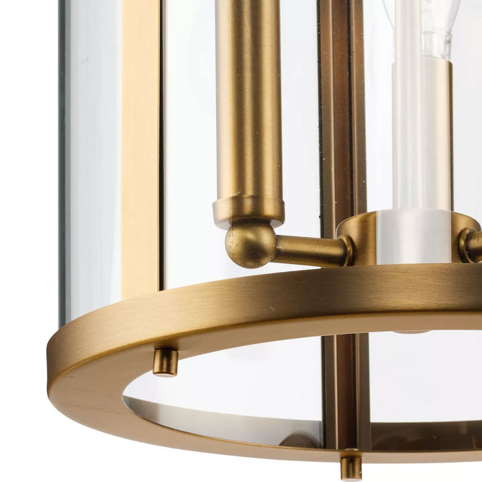 Progress Lighting Gilliam Collection 60W Three-Light Foyer Vintage Brass (P500390-163)