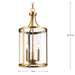 Progress Lighting Gilliam Collection 60W Three-Light Foyer Vintage Brass (P500390-163)