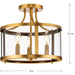 Progress Lighting Gilliam Collection 60W Three-Light Semi-Flush Mount Vintage Brass (P350231-163)