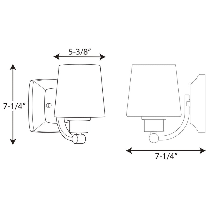 Progress Lighting Glance Collection One-Light Bath And Vanity (P300016-015)
