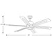 Progress Lighting Glandon Collection 60 Inch Five Blade Ceiling Fan 3000K (P2586-7130K)