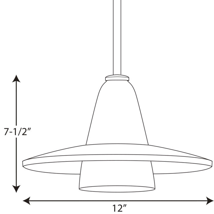 Progress Lighting Glass Pendants One-Light Pendant (P5011-09)