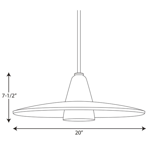 Progress Lighting Glass Pendants One-Light Pendant (P5012-09)