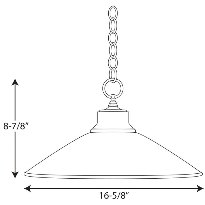 Progress Lighting Glass Pendants One-Light Pendant (P5013-09)