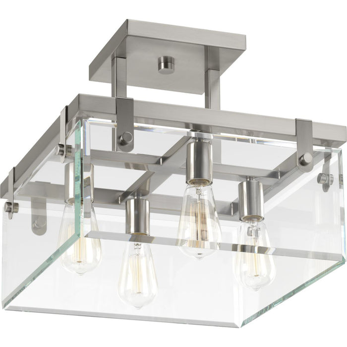 Progress Lighting Glayse Collection 16-3/4 Inch Semi-Flush/Convertible (P350090-009)