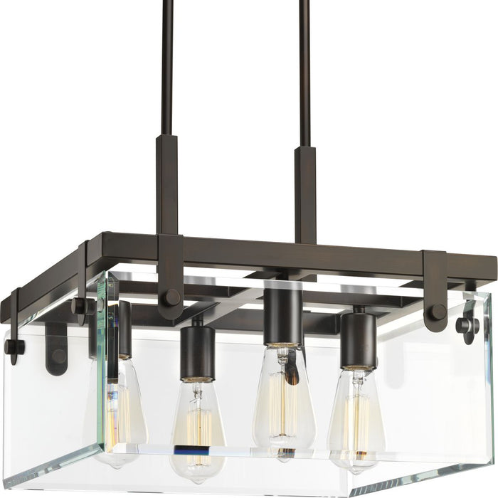 Progress Lighting Glayse Collection 16-3/4 Inch Semi-Flush/Convertible (P350090-020)