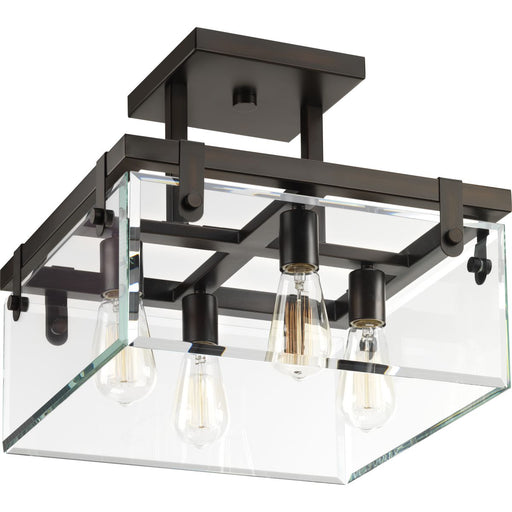 Progress Lighting Glayse Collection 16-3/4 Inch Semi-Flush/Convertible (P350090-020)