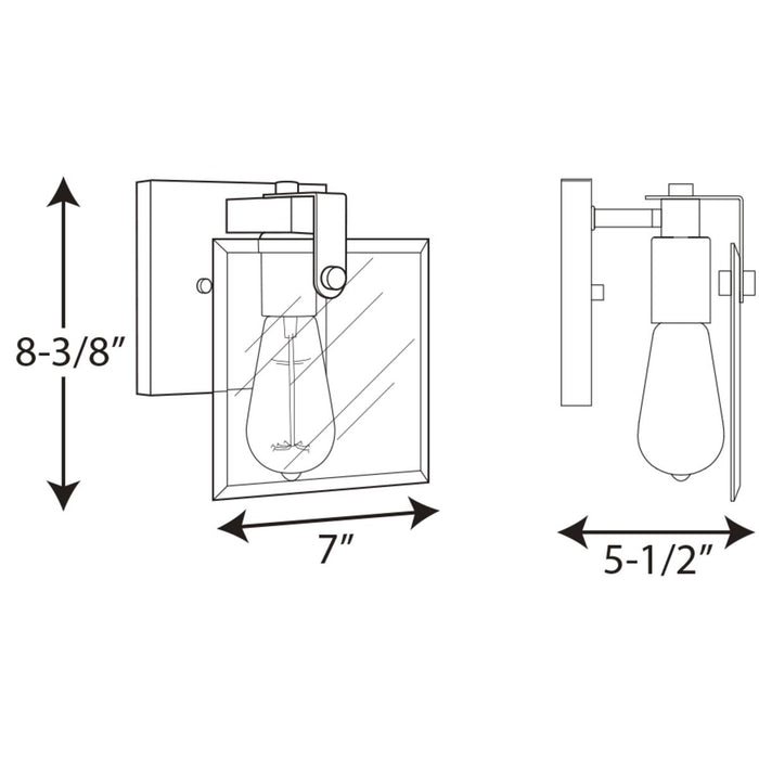 Progress Lighting Glayse One-Light Bath And Vanity (P300105-009)