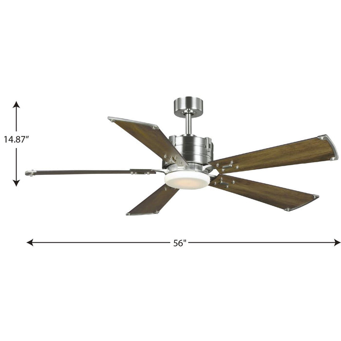 Progress Lighting Glenfalls Collection 56 Inch 5-Blade Ceiling Fan (P250021-009-30)