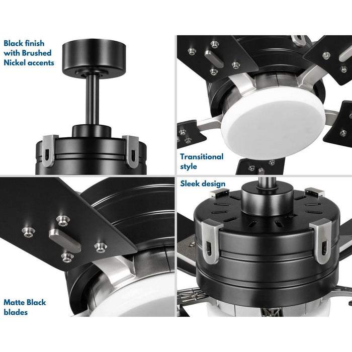 Progress Lighting Glenfalls Collection 56 Inch 5-Blade Ceiling Fan (P250021-031-30)