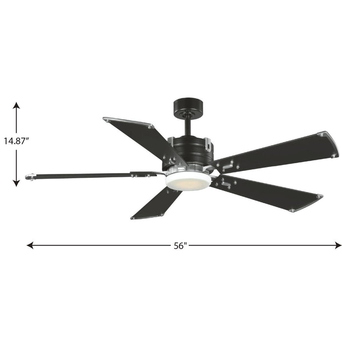 Progress Lighting Glenfalls Collection 56 Inch 5-Blade Ceiling Fan (P250021-031-30)