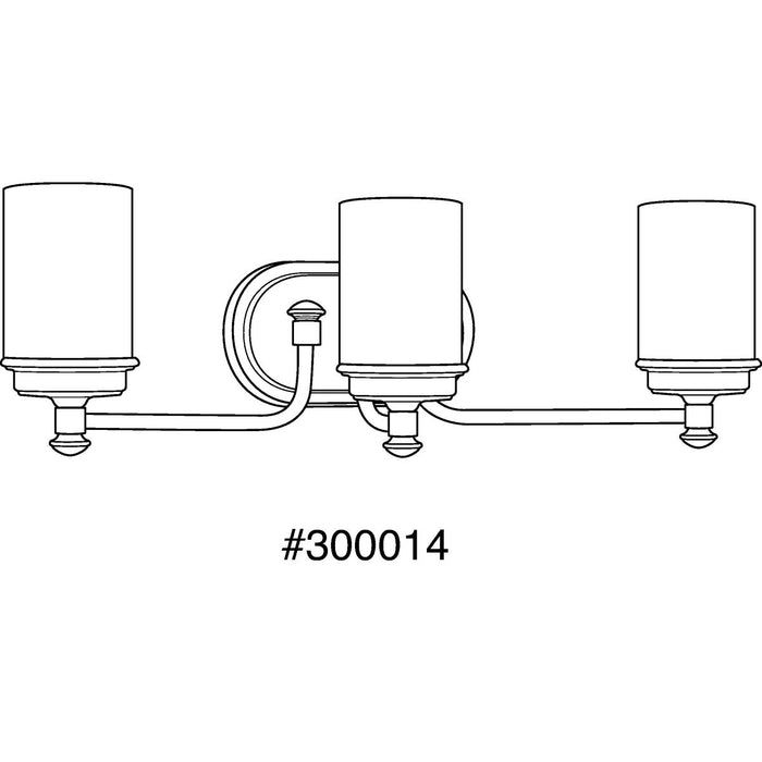 Progress Lighting Glide Collection Three-Light Bath And Vanity (P300014-139)