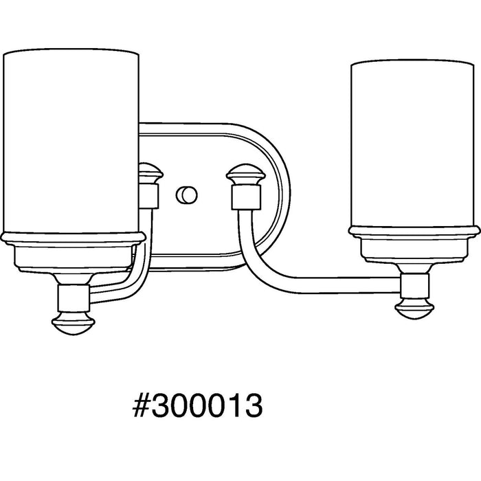 Progress Lighting Glide Collection Two-Light Bath And Vanity (P300013-139)