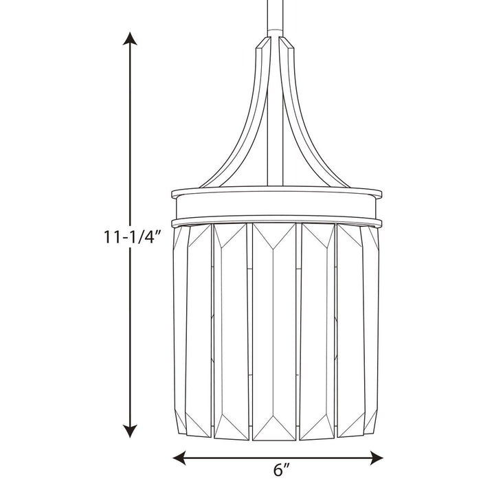 Progress Lighting Glimmer Collection One-Light Mini-Pendant (P5320-20)