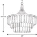 Progress Lighting Glimmer Collection Six-Light Pendant (P5346-134)