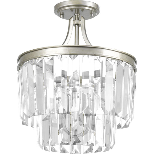 Progress Lighting Glimmer Collection Three-Light 15-1/2 Inch Semi-Flush Convertible (P2325-134)