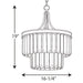 Progress Lighting Glimmer Collection Three-Light 19 Inch Semi-Flush Convertible (P2326-134)