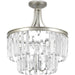 Progress Lighting Glimmer Collection Three-Light 19 Inch Semi-Flush Convertible (P2326-134)