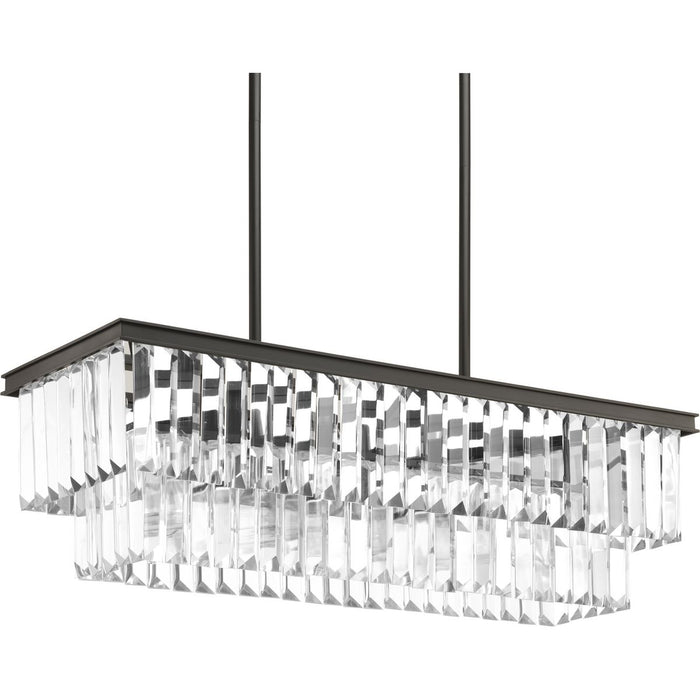 Progress Lighting Glimmer Four-Light Linear Chandelier (P400101-020)
