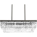 Progress Lighting Glimmer Four-Light Linear Chandelier (P400101-020)